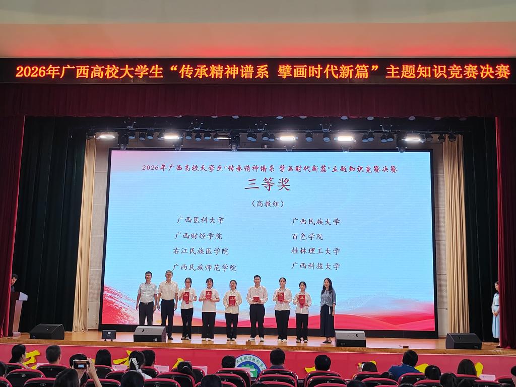 【YOUYI喜讯2026 13】我校在2026年广西高校大学生“传承精神谱系 擘画时代新篇”主题知识竞赛中荣获佳绩